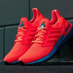 ADIDAS ULTRA BOOST 20 RED BLUE VIOLET FV8451 ISS NATIONAL LAB BRAND-Men Size 8